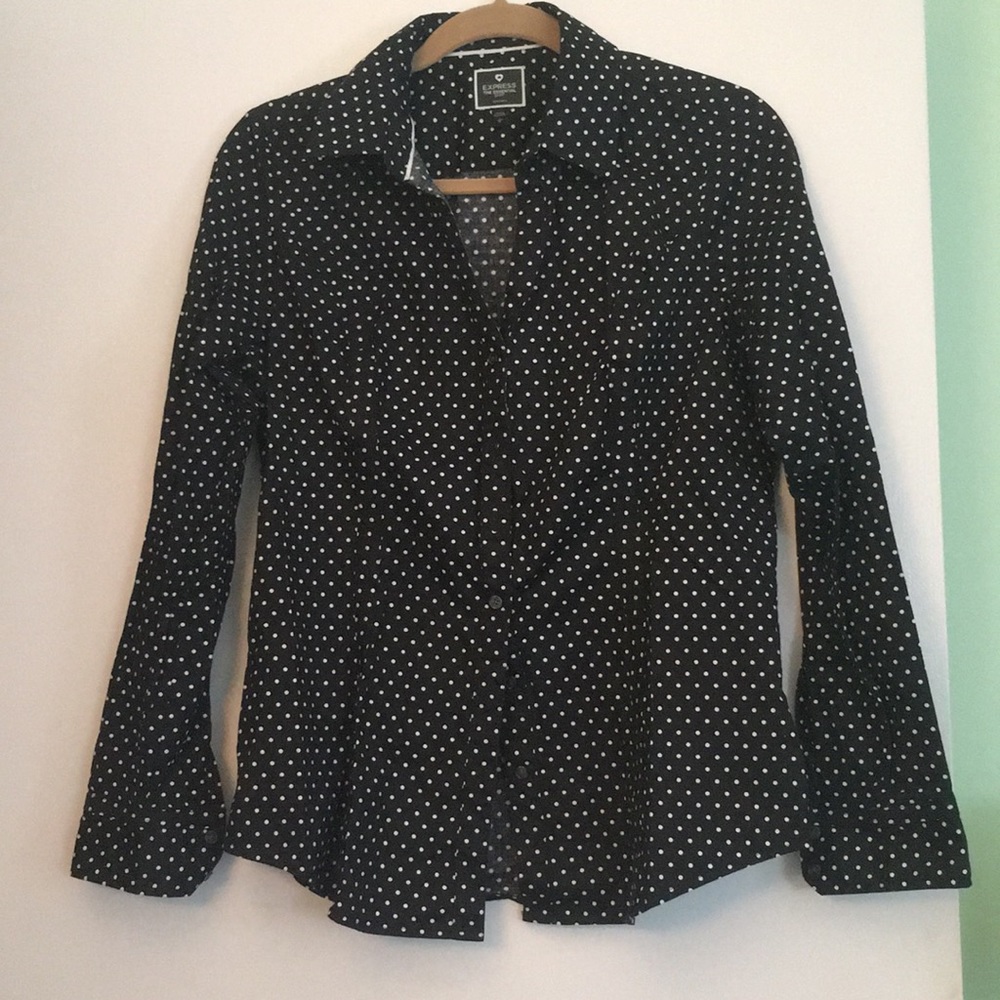 Polka dot button up